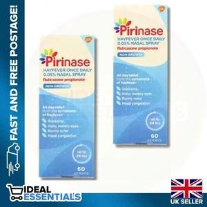 Pirinase Nasal Spray Hayfever Relief for Adults 60 Sprays. 2 pack Expiry 01/25 - Picture 1 of 8