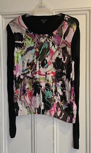 Colourful / Black Women’s TOPSHOP Jumper Size 8 - Excellent Used Condition - Picture 1 of 2