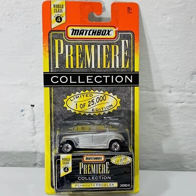 Matchbox Premiere Collection LTD ED Plymouth Prowler Silver Toy Car Series 4 - Image 1 of 4