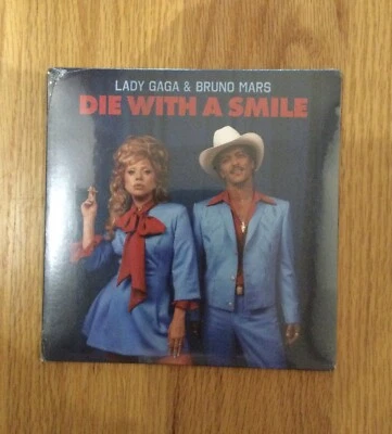 Lady Gaga And Bruno Mars Die With A Smile 45 7” vinyl Single - Image 1 of 2
