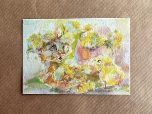 Limited Edition ACEO PRINT Spring in the rabbit hole V JaneB (Jane Bazelyuk) - Picture 1 of 2