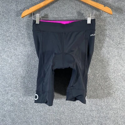 Goldcross Shorts Womens 10 Black Pink Tights Cycling Fitted Padded Rear Cool Max - image 1 of 4