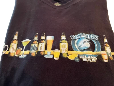 Camiseta negra para hombre Newport Blue Coast Riders Island Bar L Foto 1 de 3
