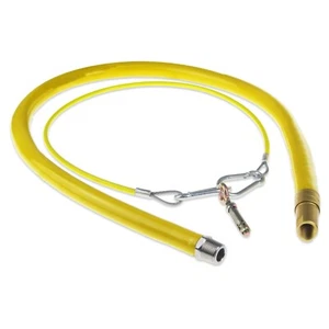 YELLOW GAS HOSE FOR COMMERCIAL CATERING 3/4" BSP 1500mm 1.5M LONG CATER HOSE GSP - Picture 1 of 5