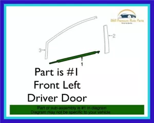 NEW TOYOTA LEXUS 23-24 RX350 FRONT LEFT DRIVER SIDE DOOR WINDOW BELT MOLDING - Picture 1 of 1