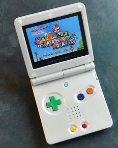 Nintendo Game Boy Advance GBA SP System AGS 101 Brighter White Rainbow - Picture 1 of 1