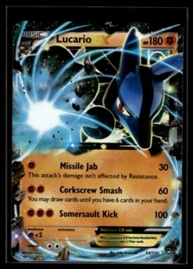 Pokemon TCG Lucario EX XY - Furious Fists #54 Basic/Rare Holo - Picture 1 of 2