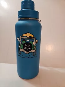 Life Is Good Dog Rakete Jeep Edelstahl Wasserflasche 32 Unzen himmelblau Neu - Bild 1 von 13