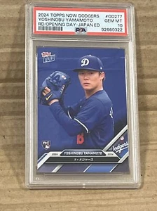2024 Topps Now Road Opening Day Yoshinobu Yamamoto Dodgers RC PSA 10 Japan-ED - Picture 1 of 2