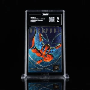 TAG 9 ๐ฅ 1995 Fleer Ultra X-Men Hunters & Stalkers #3 Deadpool Rainbow - Picture 1 of 2