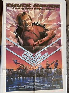 Forced Vengeance Original theatrical release poster Chuck Norris 27x41 Folded - Picture 1 of 1