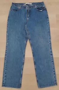 HARLEY DAVIDSON Womens Jeans Sz 14L Blue Original Vintage Relaxed Fit Heavy Duty - Picture 1 of 18