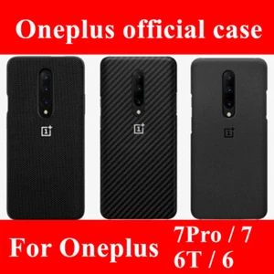 100 % Original OnePlus 6T 7 6 offizielle Sandstein Kohle Silikon Hülle Cover - Bild 1 von 30