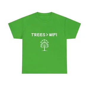 Eco-Friendly Unisex Tee - Trees WiFi - Picture 1 of 5