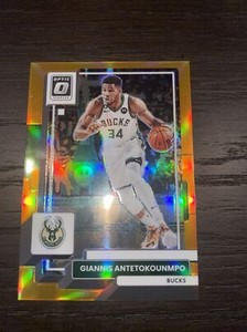 2022-23 Panini Donruss Optic NBA #75 Giannis Antetokounmpo Orange Prizm SP /199