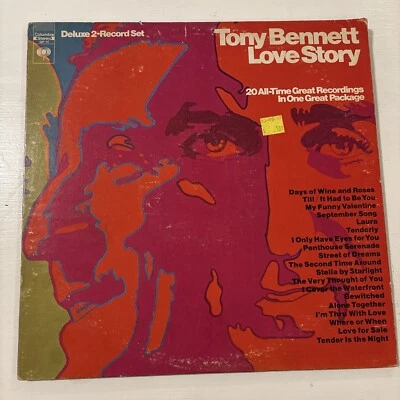 Tony Bennett Love Story 2x 33RPM Vinyl LP Set 1969 Columbia Records GP 14 VG/VG - Image 1 of 4