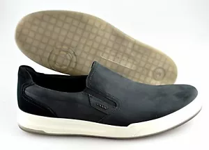 Men's ECCO 'Jack' Black Nubuck Sneakers Size US 12 EUR 46 - Picture 1 of 6