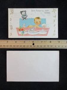 Juego de 12 invitaciones de baby shower vintage con sobres de Carrington - Imagen 1 de 5