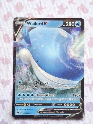 Pokémon Karte Ultra Rare Wailord V 013/073 Weg des Champs Set • Pokemon Englisch - Bild 1 von 4