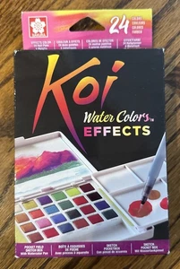 SAKURA KOI Water Colors Pocket Field Sketch Box  24 Colors  NEW - Picture 1 of 5