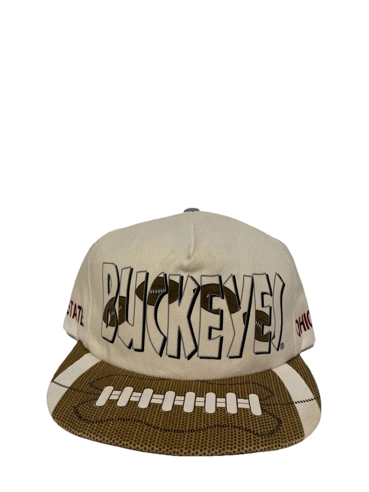 De colección Ohio State Buckeyes SnapBack Sombrero Estampado Puff Billete de Fútbol NCAA Foto 1 de 4