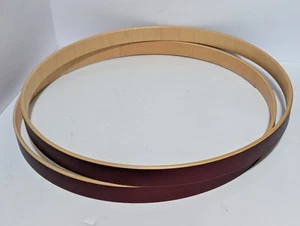 DW Design Series Bass Drum Hoops - 22" Maple Crimson Satin Metallic - Bild 1 von 2