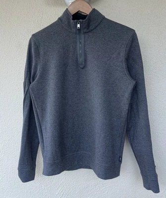 Boss Hugo Boss Men’s 1/4 Zip Pullover Gray Regular Fit Sweatshirt Long Sleeve S - Image 1 of 4