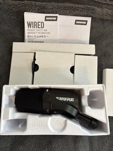 Shure MV7X XLR Podcast Dynamisches Mikrofon - Schwarz Open Box Getestet - Bild 1 von 2