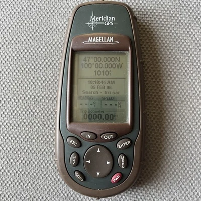Magellan Meridian Hiking GPS Handheld and Water Resistant Tested Working ++ - Image 1 of 4
