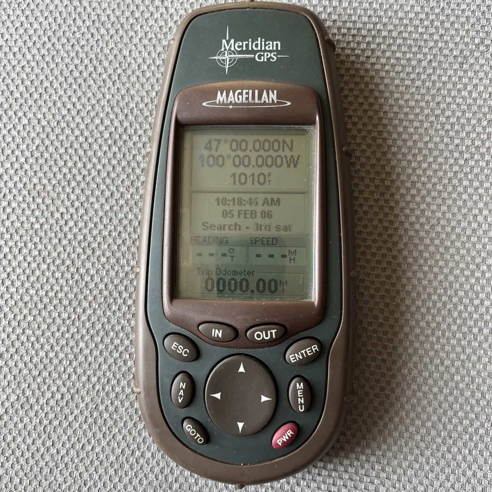 Magellan Meridian Hiking GPS Handheld and Water Resistant Tested Working ++ - Image 1 of 4