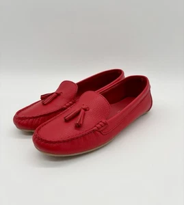 Pavers Red Leather Moccasin Loafers - EU 41 / UK Size 8 - New - Picture 1 of 9