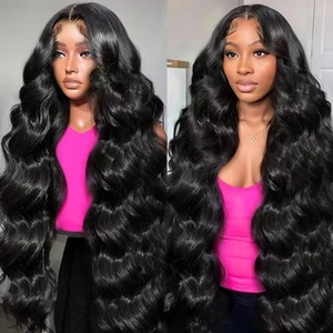 28 Inch 5x5 HD Lace Closure Wigs Human Hair Body Wave Lace Front Wigs Human H... - Picture 1 of 6