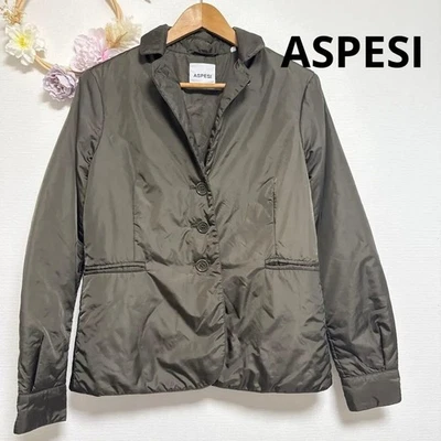 ASPESI Olive Green Jacket Thermore Lightweight Nylon M - Image 1 of 4