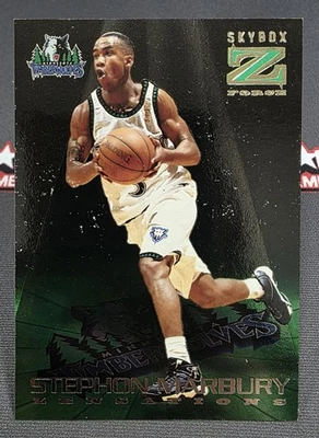 1996-97 SkyBox Z-Force - Zensations Stephon Marbury #14 NBA Timberwolves Card - Image 1 of 4