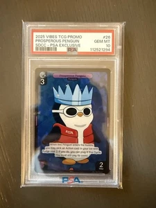 2025 Vibes TCG Promo Prosperous Penguin SDCC PSA Exclusive PSA 10 GEM MINT #294 - Bild 1 von 1
