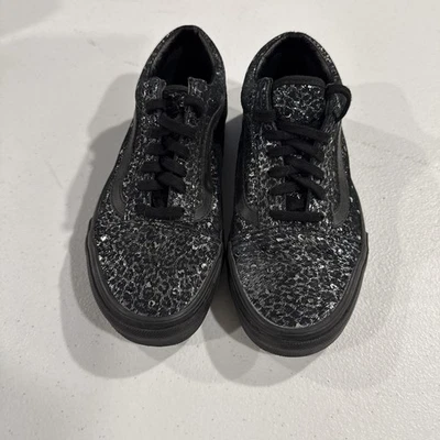 Zapatillas deportivas Vans Old Skool para hombre talla 5,5 para mujer talla 7 negras metálicas leopardo Foto 1 de 4