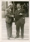 Quai D'Orsay, M. E. Herriot serrant la main a M. Mac Donald Vintage Print, 