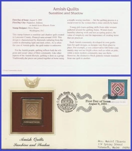 USA1 #3526 ADDR GOLDEN REPLICA FDC Green Border Sunshine & Shadow - Picture 1 of 1