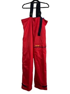 Tahsin Pro Rainer for Pro Sailors Bibs Overalls Red Black Mens Small Waterproof - Picture 1 of 20