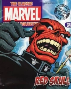 Classic Marvel Figurine Collection Eaglemoss 2007 Statue #34 Red Skull Mag Only - Picture 1 of 2