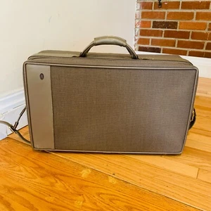 Hartmann Carry-On Brown Tweed Belting Leather "The Under" Suitcase - Picture 1 of 23