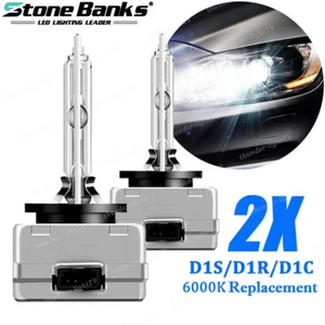 2Pcs D1S D1R D1C 6000K Headlight Bulbs Kit Replace HID Xenon High/Low Beam Lamps - Picture 1 of 11