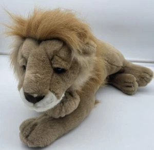 A&A Aurora Soft Toys Large Giant Lion Animal Plush Approx 22" - Picture 1 of 15