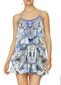 Camilla Franks Cloud Dancer Over Layer Flared Playsuit Size 1 Small $4 EXPRESS - Picture 1 of 11