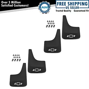OEM Mud Flap Splash Guard Front Rear LH RH Set of 4 for Chevy w/o Fender Flares - Picture 1 of 4