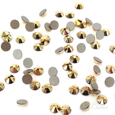 Swarovski 2058/2088 Flatbacks Rhinestones 144 Pcs Crystal AURUM Gold (001 AUR) • 12.31€