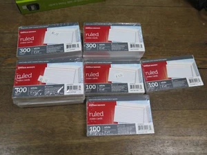 NUEVAS TARJETAS INDEXADAS Office Depot® Brand Ruled, 3" x 5", blancas, 1200 TARJETAS INDEX - Imagen 1 de 6