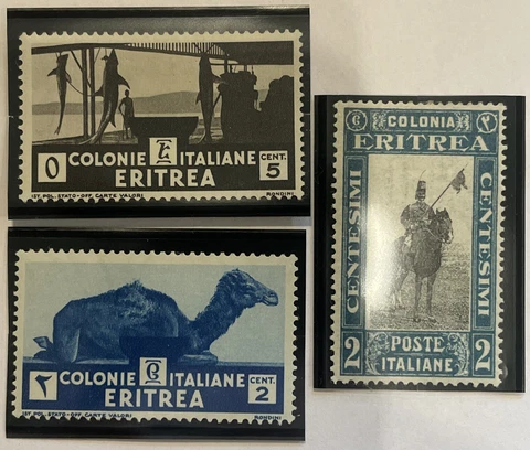 1930-34 Eritria Stamps | Sc #119, 158-9 Mi #153, 204-5 | MLH Cover