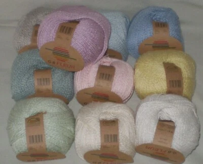 (69€/kg) 50 gr FLEUR von G-B Baumwolle + Seide Mischung angenehm weich