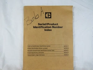 CAT Caterpillar Serial Number Index Manual Catalog 1988 equipment SEB9451-15 - Picture 1 of 4
